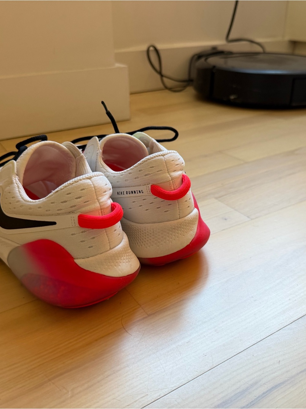 Nike Kids Sneakers - White with Hot Pink Accents